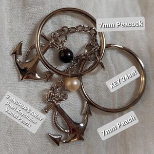 PAIR OF RETIRED FAVORITE ANCHORS AWAY KEYRINGS